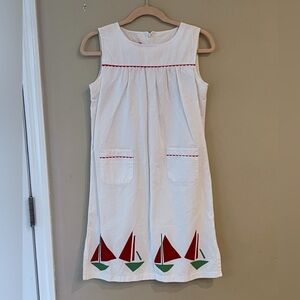 Kayce Hughes Girls Sz 16 Sailboat Shift Dress